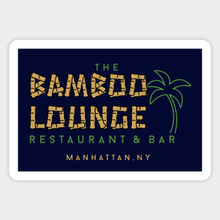 The Bamboo Lounge Restaurant & Bar - modern vintage logo Magnet